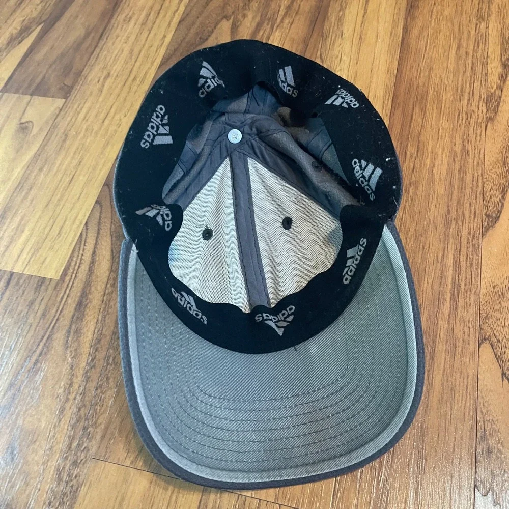 Adidas AFlex Hat Mens SM Grey Performance Mesh Stretch Fit Athletic Baseball Cap